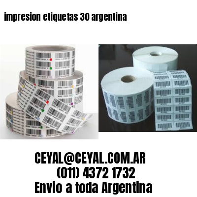 impresion etiquetas 30 argentina