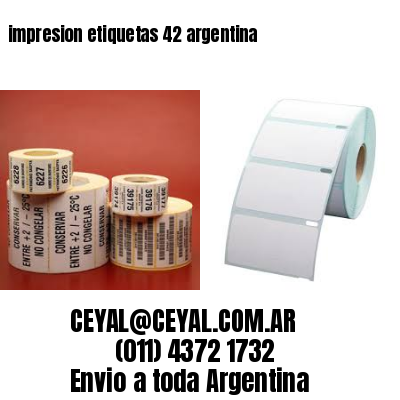 impresion etiquetas 42 argentina