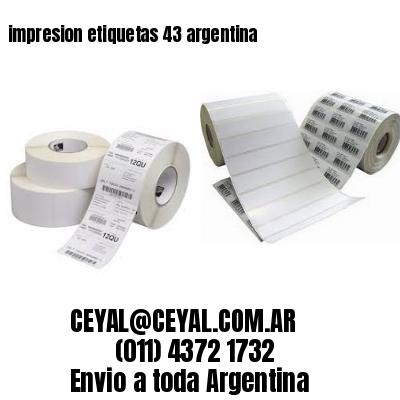 impresion etiquetas 43 argentina