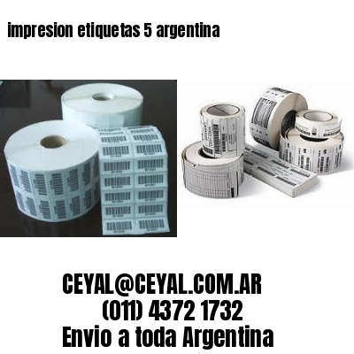 impresion etiquetas 5 argentina