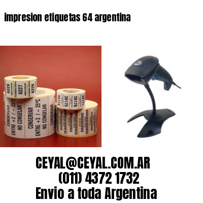 impresion etiquetas 64 argentina