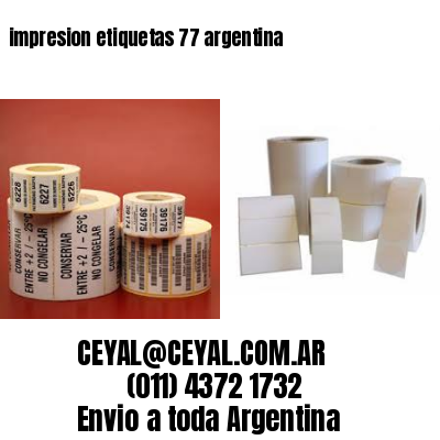 impresion etiquetas 77 argentina