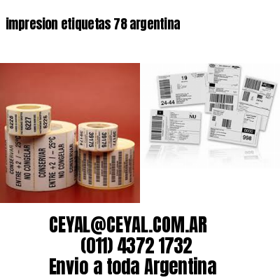 impresion etiquetas 78 argentina