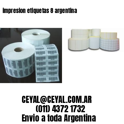 impresion etiquetas 8 argentina