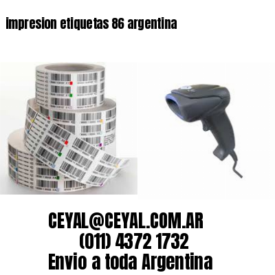 impresion etiquetas 86 argentina