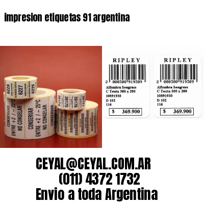impresion etiquetas 91 argentina