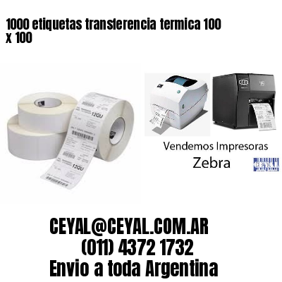 1000 etiquetas transferencia termica 100 x 100