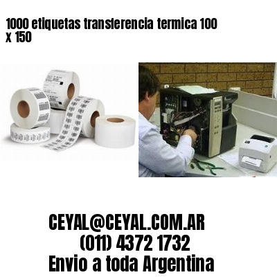 1000 etiquetas transferencia termica 100 x 150