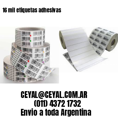 16 mil etiquetas adhesivas