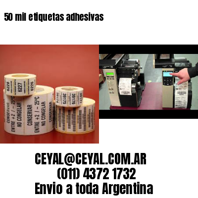 50 mil etiquetas adhesivas