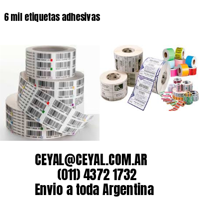 6 mil etiquetas adhesivas