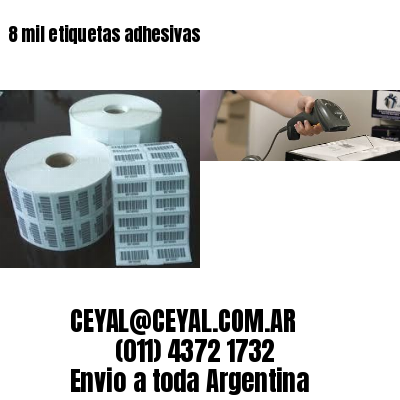 8 mil etiquetas adhesivas