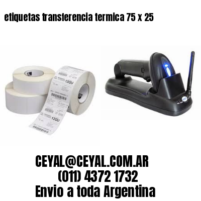 etiquetas transferencia termica 75 x 25