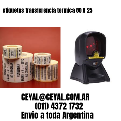 etiquetas transferencia termica 80 X 25