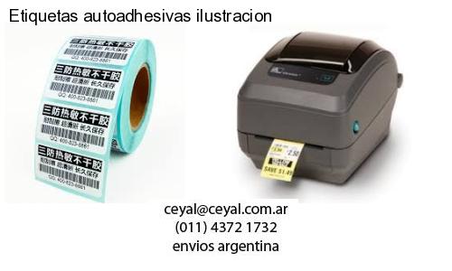 Etiquetas autoadhesivas ilustracion