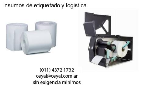 Insumos de etiquetado y logistica