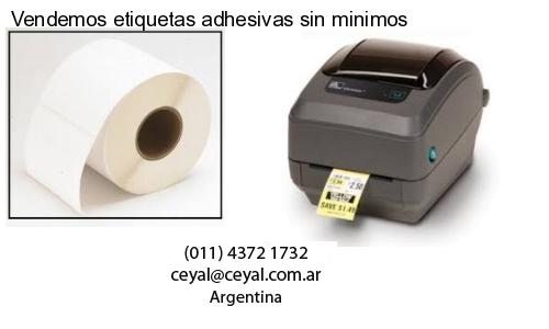 Vendemos etiquetas adhesivas sin minimos