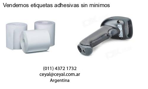 Vendemos etiquetas adhesivas sin minimos