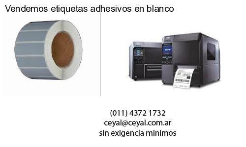 Vendemos etiquetas adhesivos en blanco