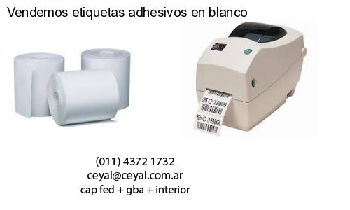 Vendemos etiquetas adhesivos en blanco