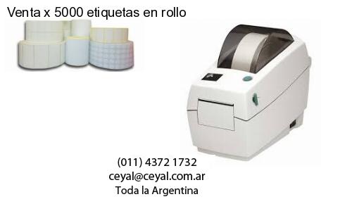 Venta x 5000 etiquetas en rollo