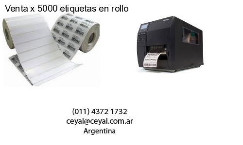 Venta x 5000 etiquetas en rollo