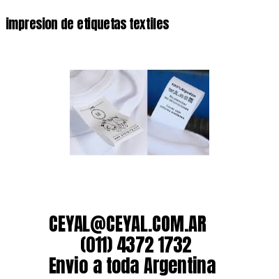 impresion de etiquetas textiles