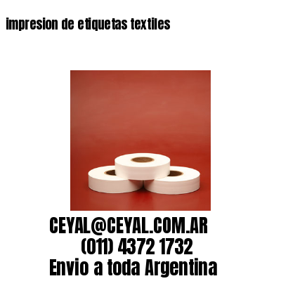 impresion de etiquetas textiles