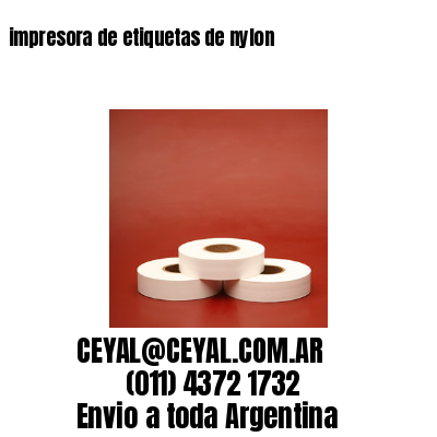 impresora de etiquetas de nylon