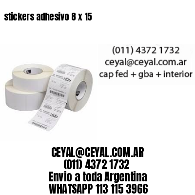 stickers adhesivo 8 x 15