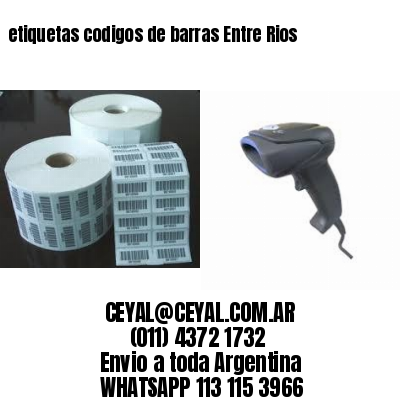 etiquetas codigos de barras Entre Rios