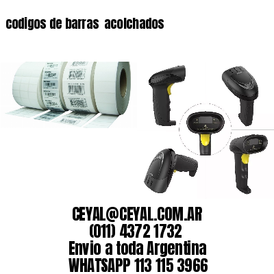 codigos de barras  acolchados