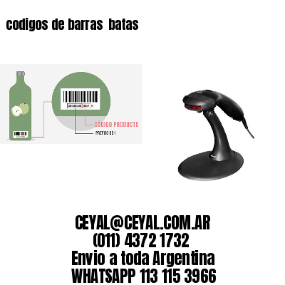 codigos de barras  batas