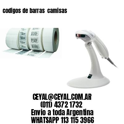 codigos de barras  camisas