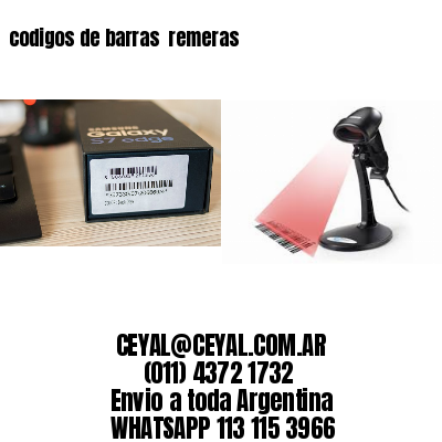 codigos de barras  remeras