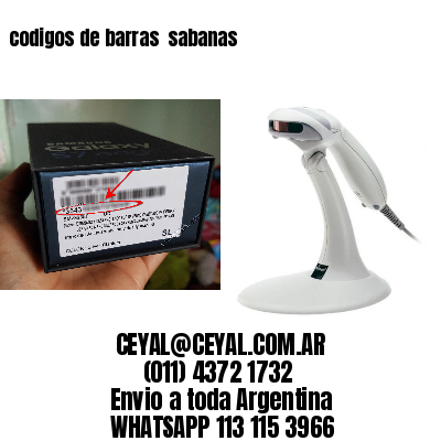 codigos de barras  sabanas