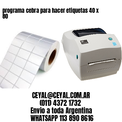 programa cebra para hacer etiquetas 40 x 80