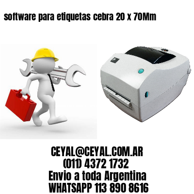 software para etiquetas cebra 20 x 70Mm