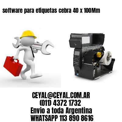 software para etiquetas cebra 40 x 100Mm