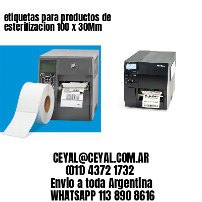 etiquetas para productos de esterilizacion 100 x 30Mm