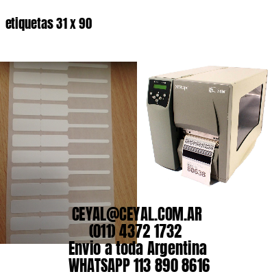 etiquetas 31 x 90