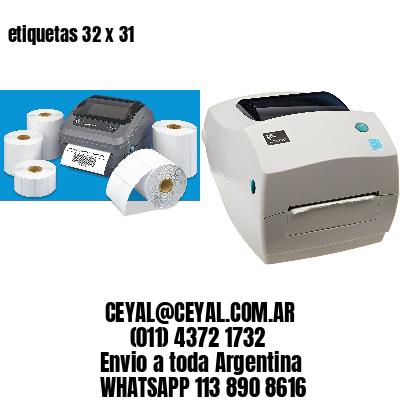 etiquetas 32 x 31