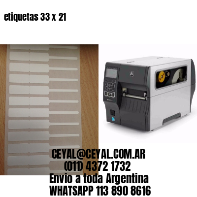 etiquetas 33 x 21