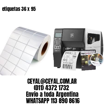 etiquetas 36 x 95