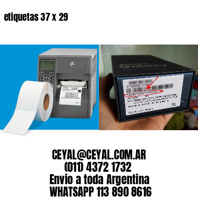 etiquetas 37 x 29