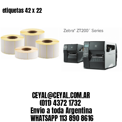 etiquetas 42 x 22