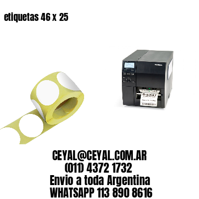 etiquetas 46 x 25