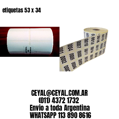 etiquetas 53 x 34