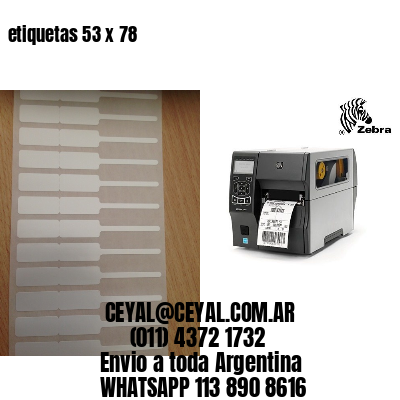 etiquetas 53 x 78