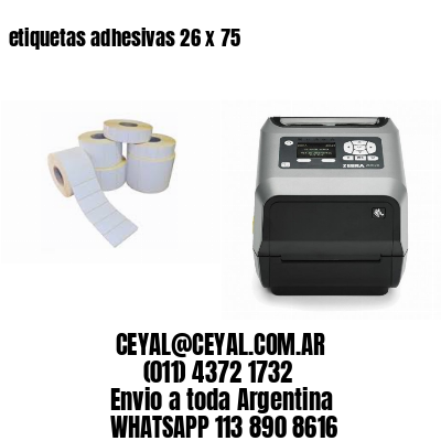 etiquetas adhesivas 26 x 75